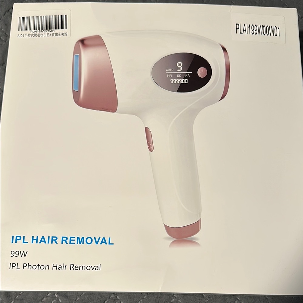 IPL Laser Hair Removal Device - White and Pink